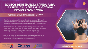 Equipos de Respuesta Rápida para la Atención Integral a Víctimas de Violación Sexual