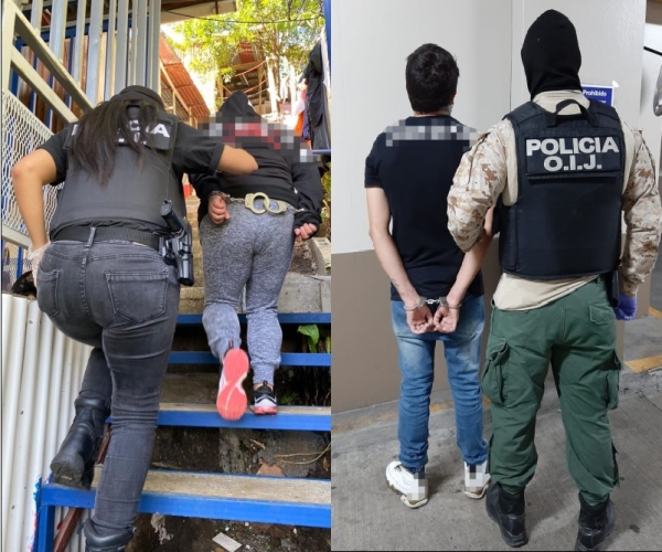 OIJ Sección de Asalto: Una mujer y dos hombres fueron detenidos como sospechosos de Robo agravado