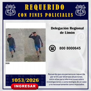 Requerido OIJ Limón: 1053-2026