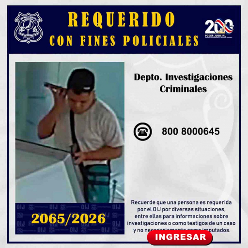 Requerido OIJ San José: 2065-2026