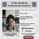 No localizada OIJ Turrialba: Evonny Oreana Solano Garcia