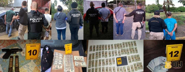 OIJ Sección de Estupefacientes: Agentes judiciales desarticulan una organización dedicada al Tráfico internacional de droga y otro