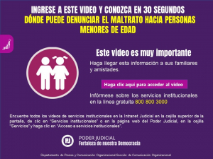 DÓNDE PUEDE DENUNCIAR EL MALTRATO HACIA PERSONAS MENORES DE EDAD