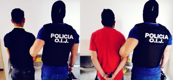OIJ Subdelegación Regional de Tres Ríos: Dos jóvenes fueron detenidos como sospechosos de transporte de droga