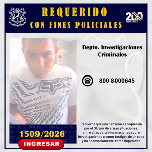 Requerido OIJ San José: 1509-2026