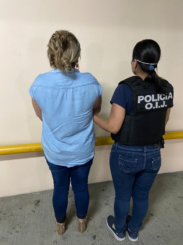 OIJ Sección de Hurtos: Una mujer fue detenida como sospechosa de hurto