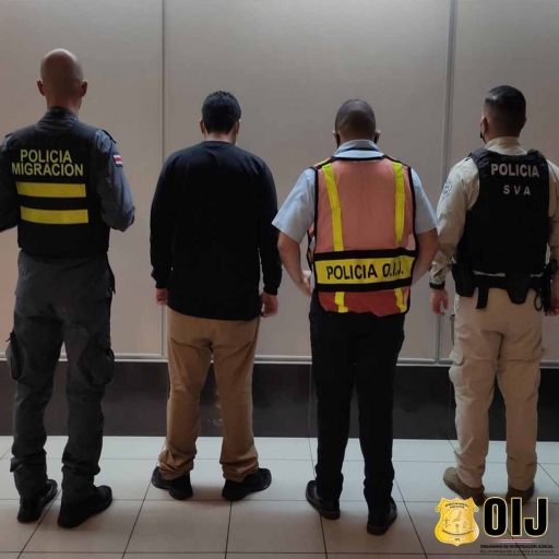 Operativo de OIJ, Servicio de Vigilancia Aérea y Policía Profesional de Migración impide el ingreso de miembro de pandilla salvadoreña a Costa Rica.