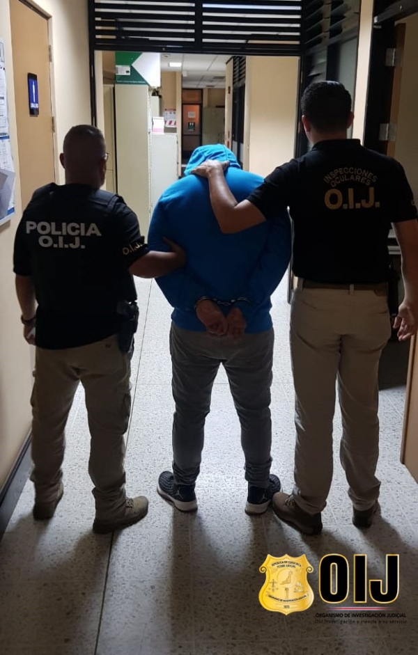 Uno de los sospechosos más buscado por el OIJ de Alajuela se presentó ante las autoridades