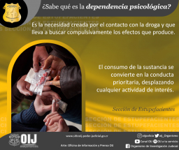 ¿Sabe qué es la dependencia psicológica?