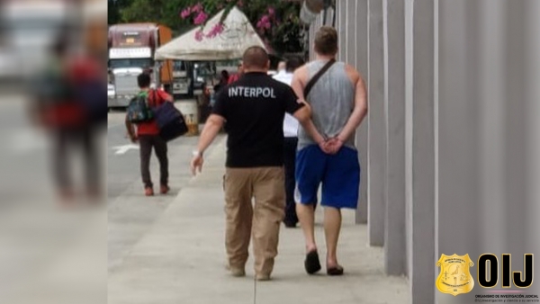 Interpol detiene en Nicaragua a un ciudadano de canadiense que se encontraba en fuga.
