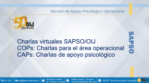 CHARLAS: SECRETARÍA GENERAL DE OIJ