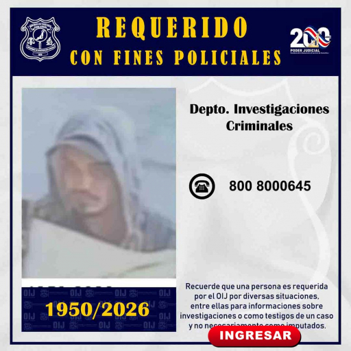 Requerido OIJ San José: 1950-2026