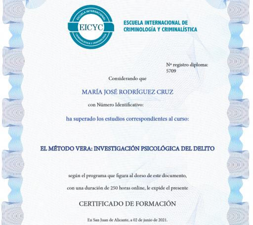 Certificación sobre el Método VERA