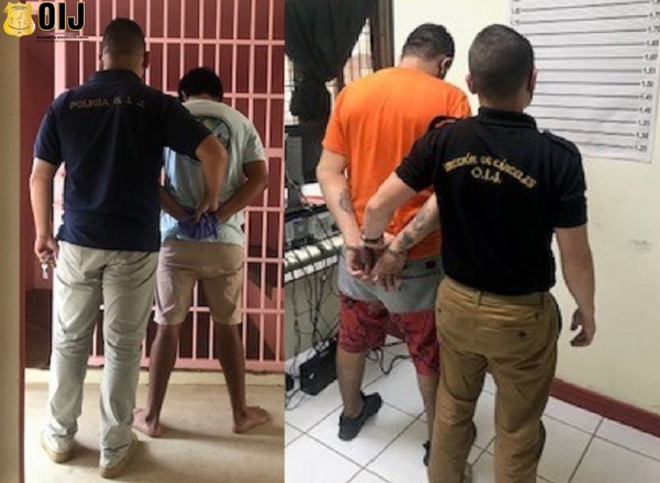 OIJ Oficina Regional de Cobano: Dos hombres fueron detenidos como sospechosos de agresión con arma